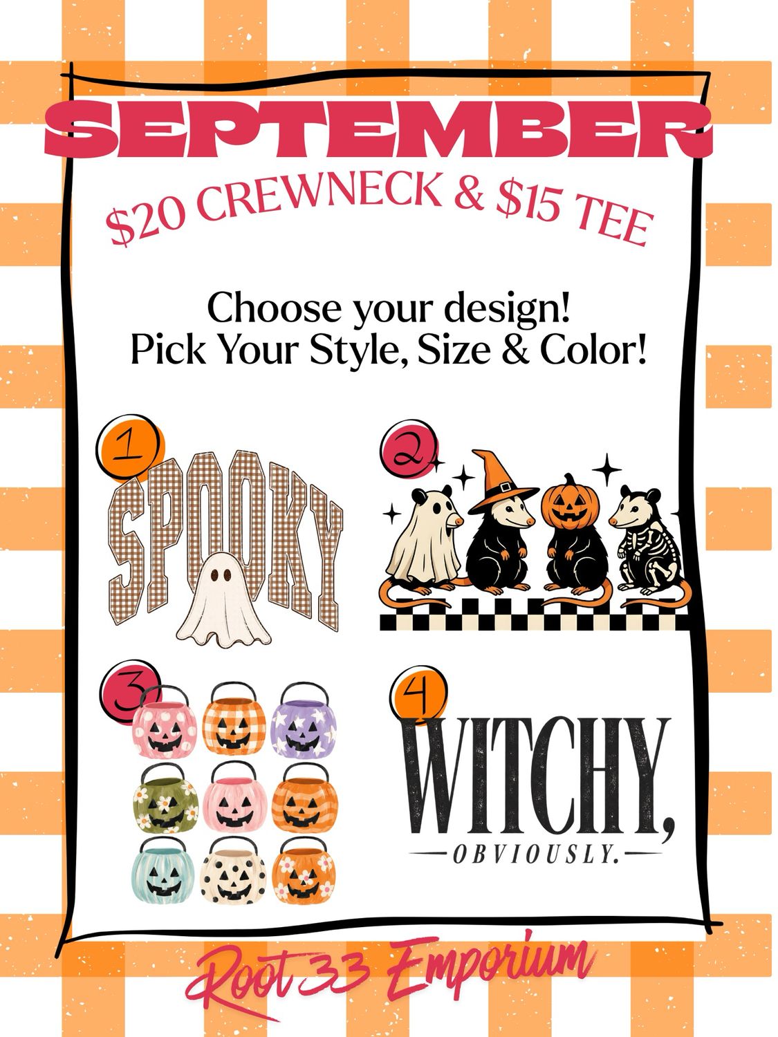 Monthly Crewneck Tee Sale SEPTEMBER Monthly Crewneck Tee Sale SEPTEMBER