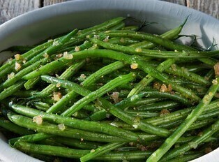 Haricots Verts with Almonds (V) (GF)