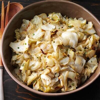 Seared Local Cabbage with Maple Vinaigrette