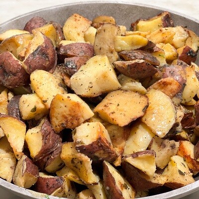Chipped Potatoes with Wine and Garlic