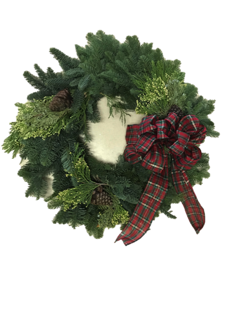 Plaid Bow Wreath