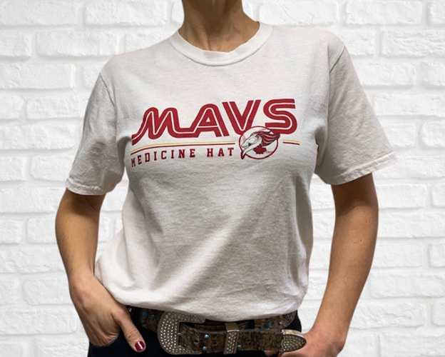 White Tee- MAVS