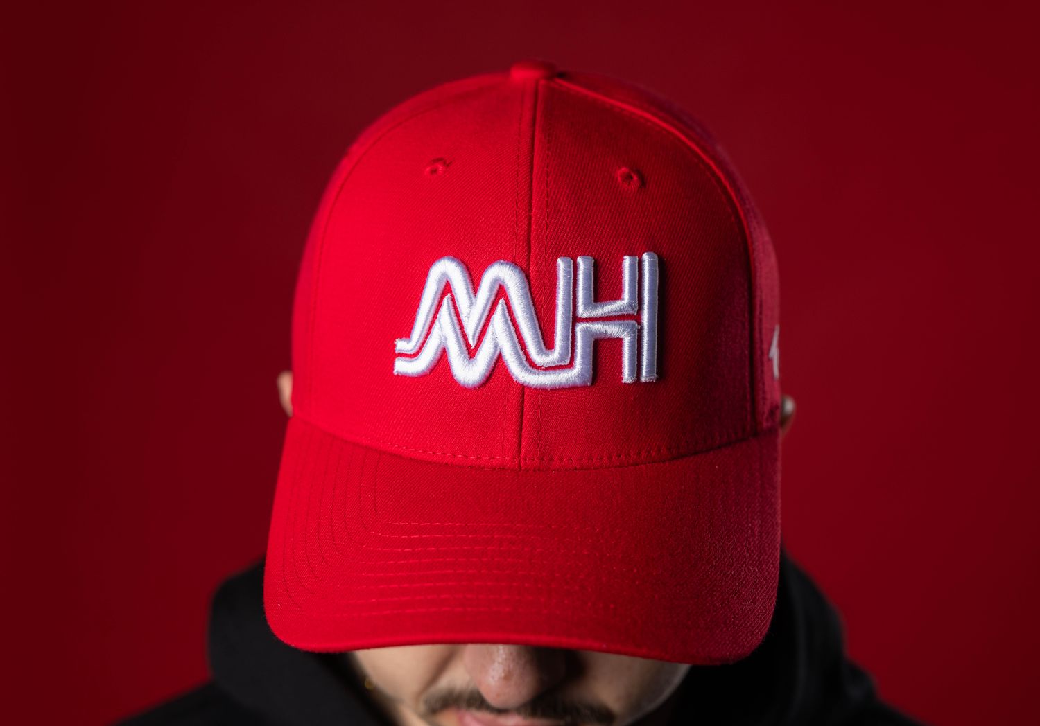 Red MH- Zephyr Stretch Fit Hat