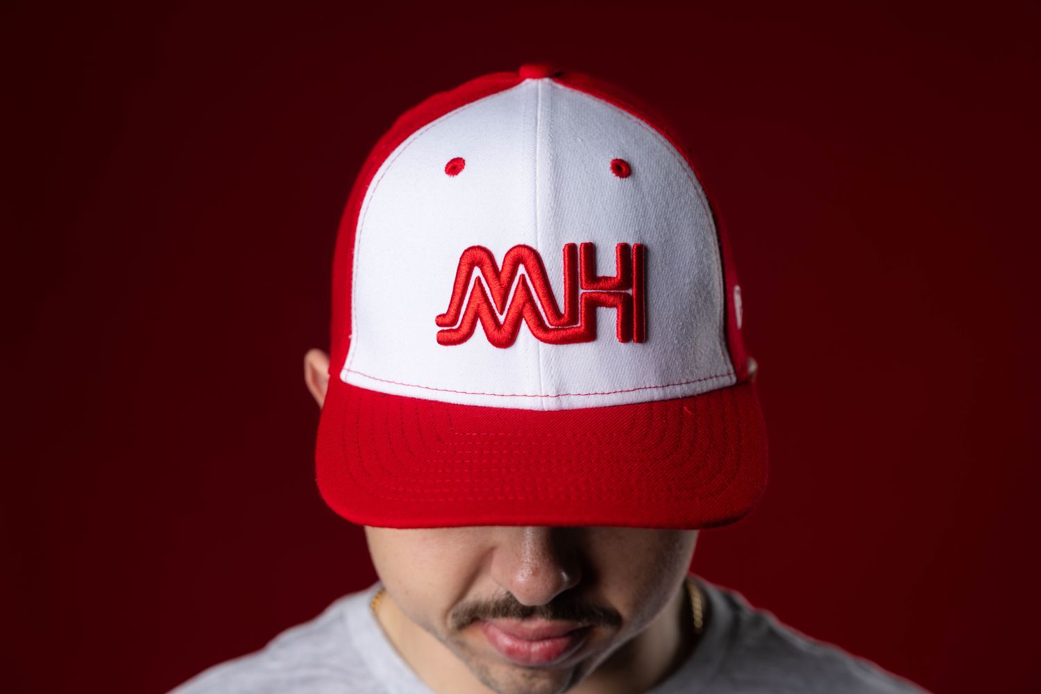 Red &amp; White New Era Hat