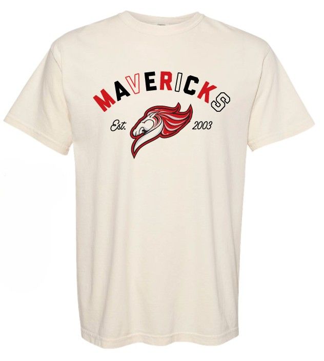 Cream Tee- Mavericks