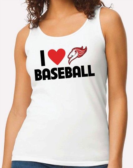 I Heart Baseball- Tank Top