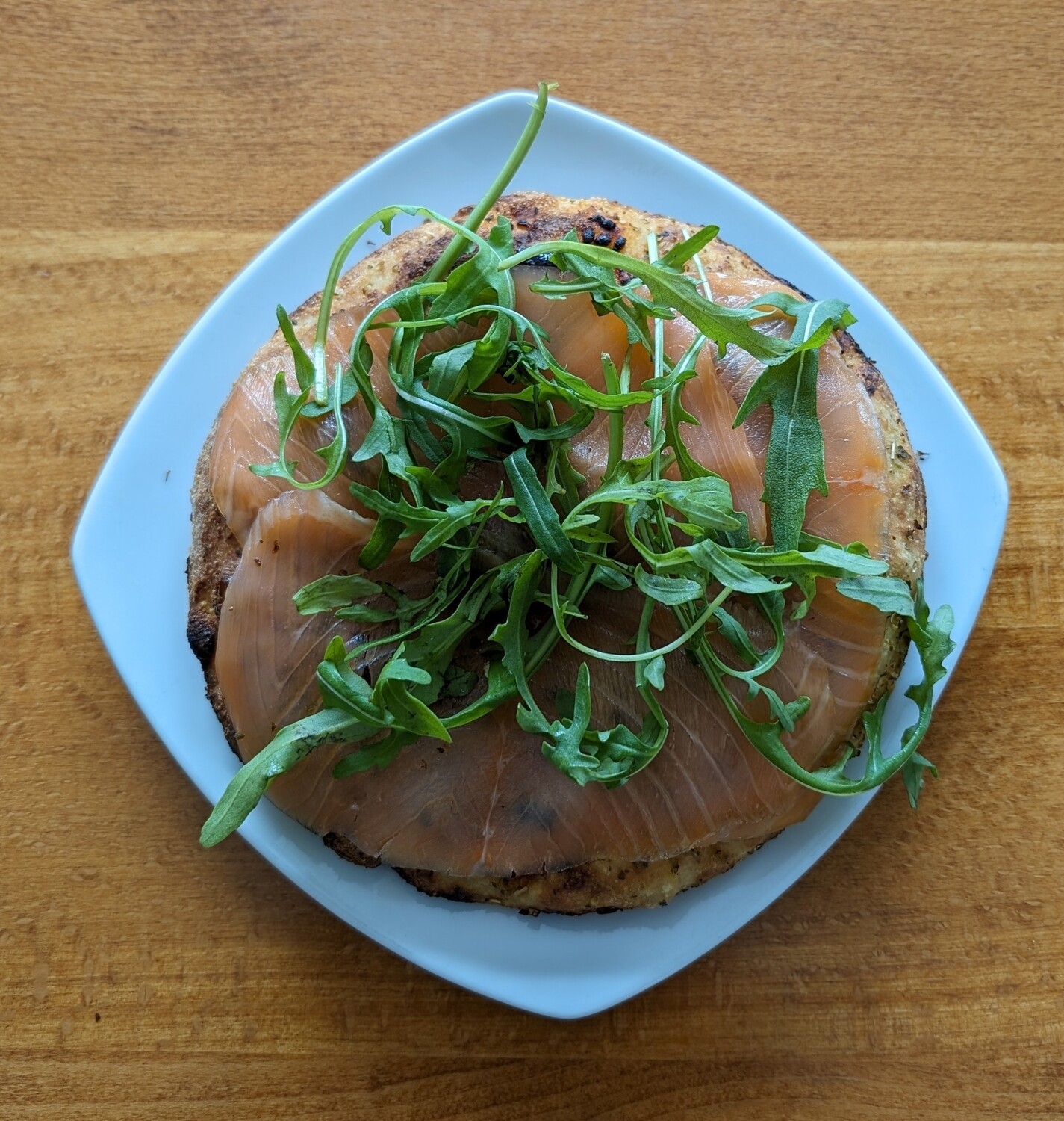 Focaccia mit Räucherlachs
