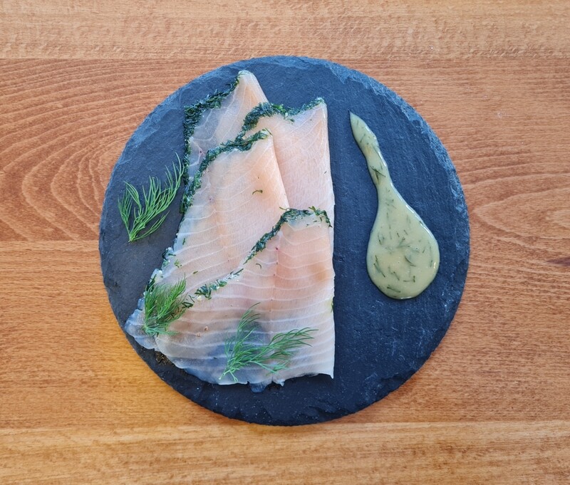 Lachsfilet - Landzucht - gebeizt - geschnitten Lachsfilet - Landzucht - gebeizt - geschnitten