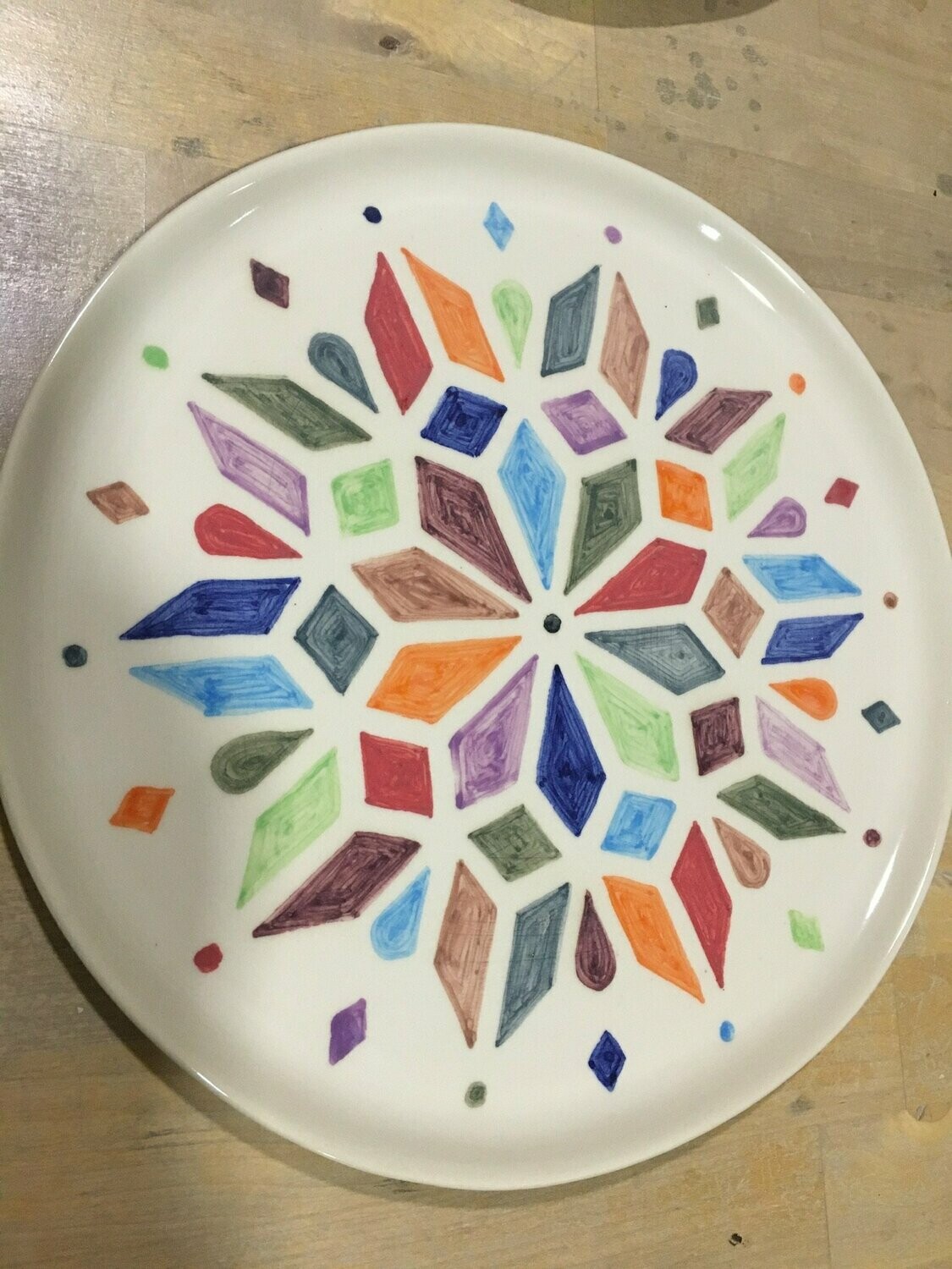 Plato llano  29 cm x 1.5 cm.