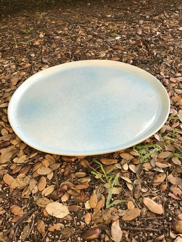 Plato llano Azul claro 29cm x 1cm.
