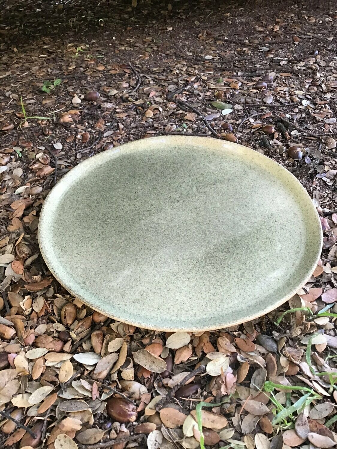 Plato llano Verde oscuro 29 cm x 1 cm.