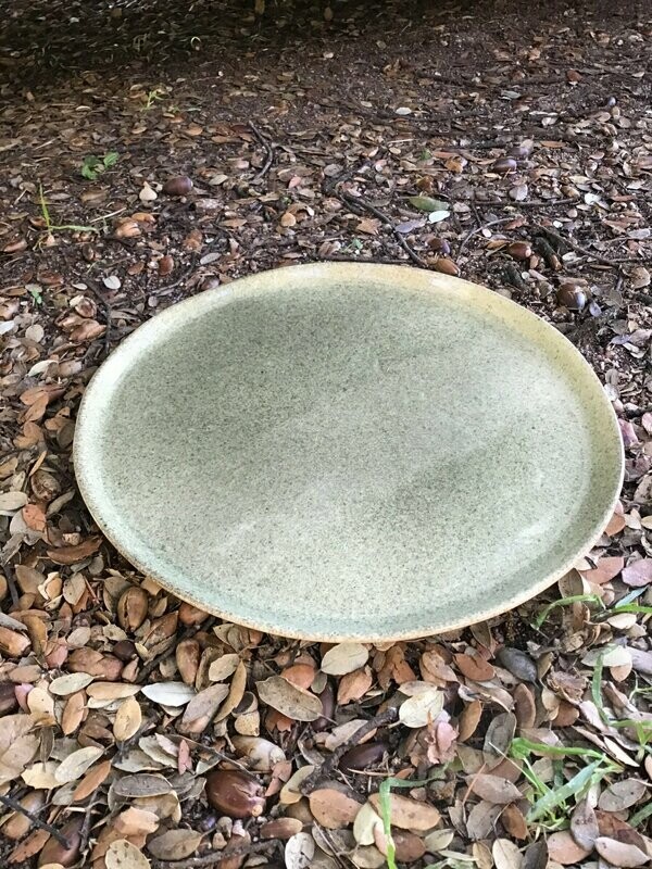 Plato llano Verde oscuro 29 cm x 1 cm.