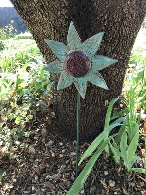 Girasol Azul claro. 22 cm x 60 cm.