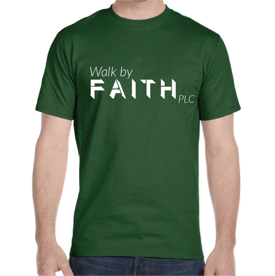 Walk By Faith T-shirt, Unisex, Color Options