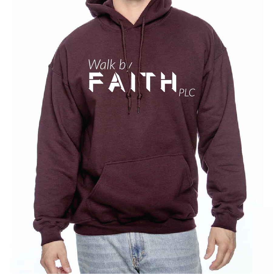 Walk By Faith Hooded Sweatshirt, Unisex, Color Options