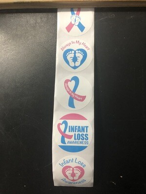 Pregnancy/Infant Loss Awareness Stickers (Set Of 5)