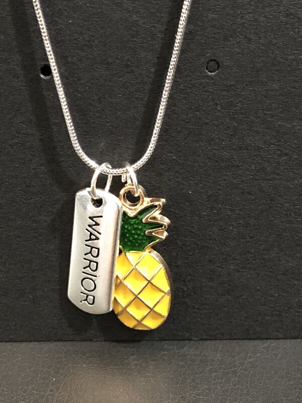 Warrior/IVF/Infertility Pineapple Necklace