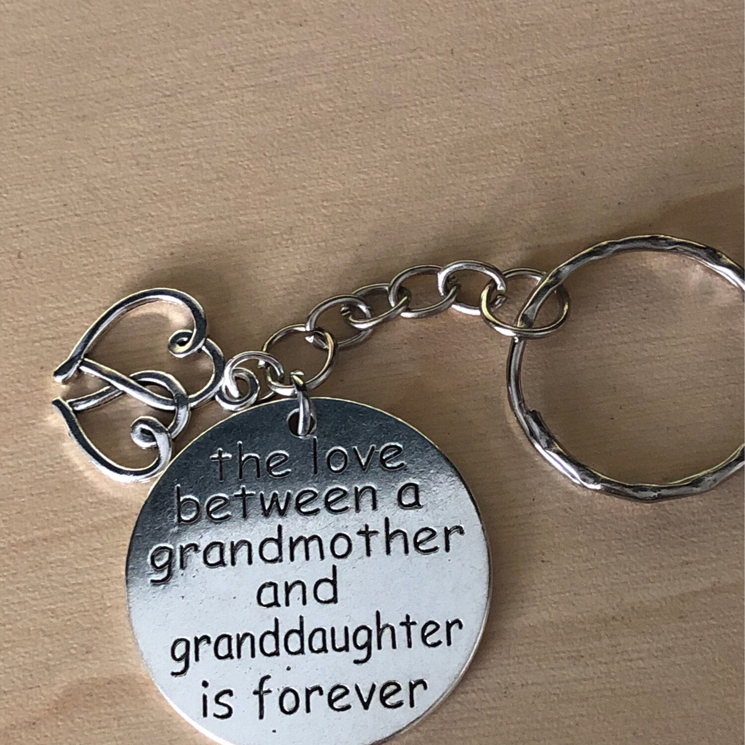 Grandmother Granddaughter Keychain