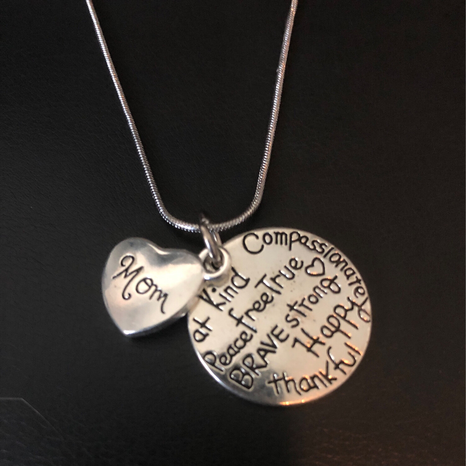 Mom, Kind, Free, True Necklace