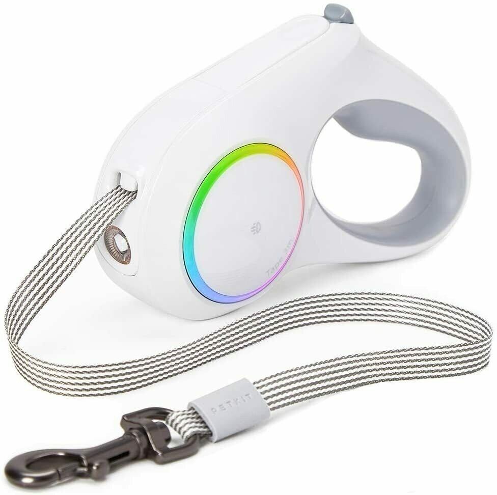 led retractable dog leash