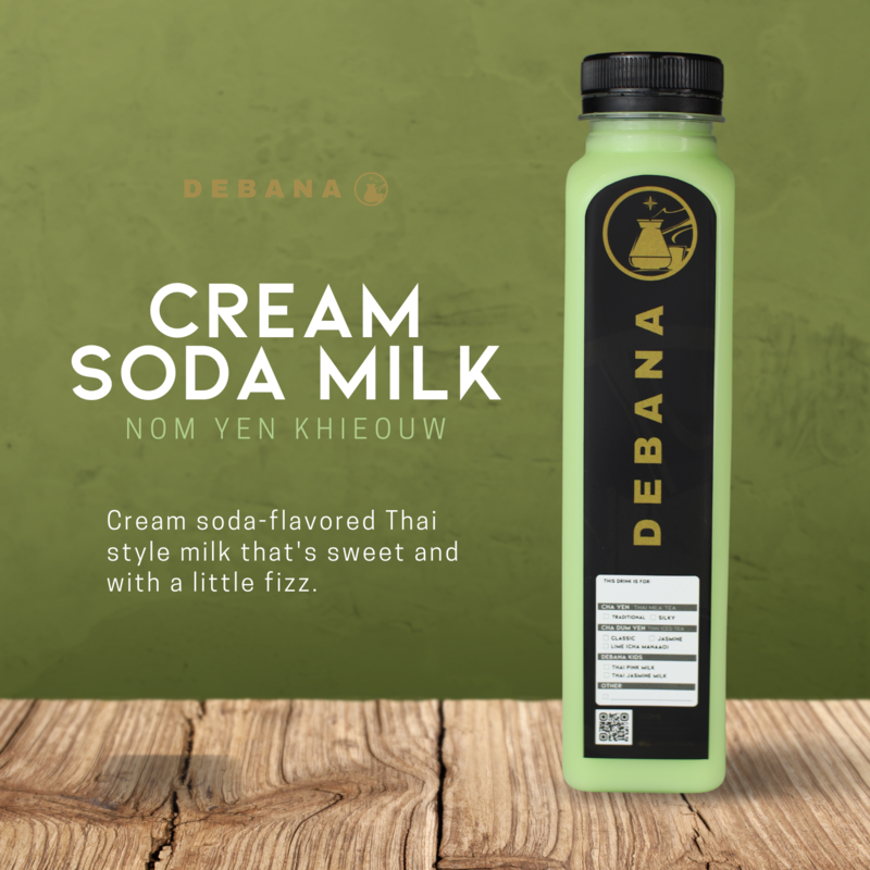 Thai Cream Soda Milk - Nom Yen Khĭeow