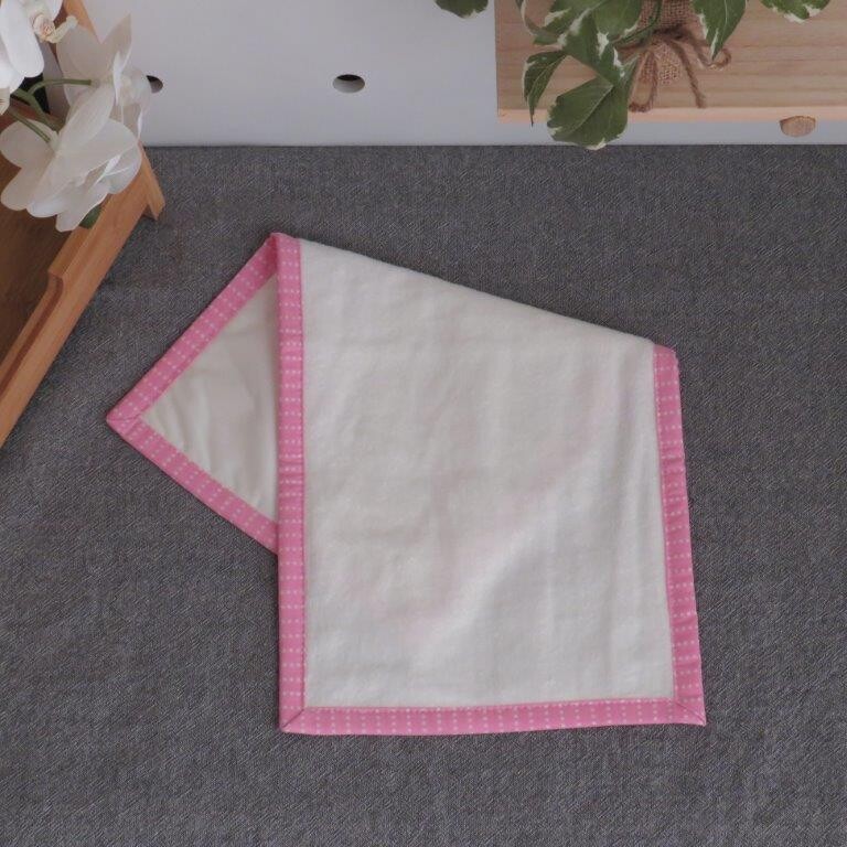 Burp Cloth "Waterproof with Pink"