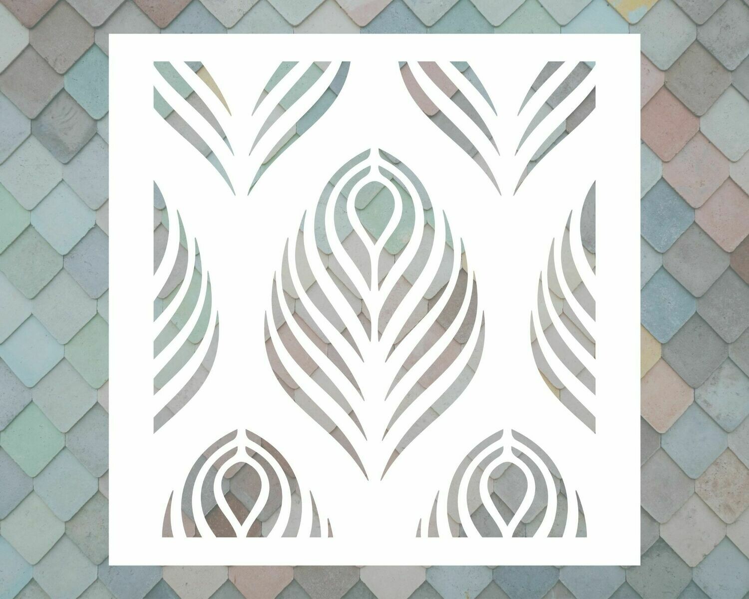 Feather (pack of two stencils)