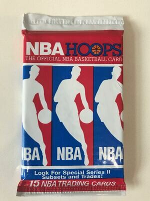 1990-91 NBA Hoops Series 2 Basketball Hobby Pack