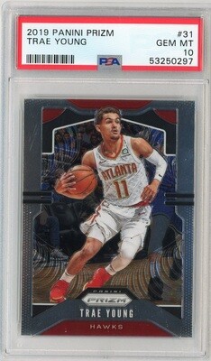 2019-20 Panini Prizm Trae Young 2nd Year Card #31 PSA 10 GEM MINT