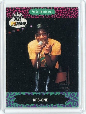 1991 MTV Yo Raps KRS One Card #43