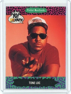 1991 MTV Yo Raps Tone Loc Card #84