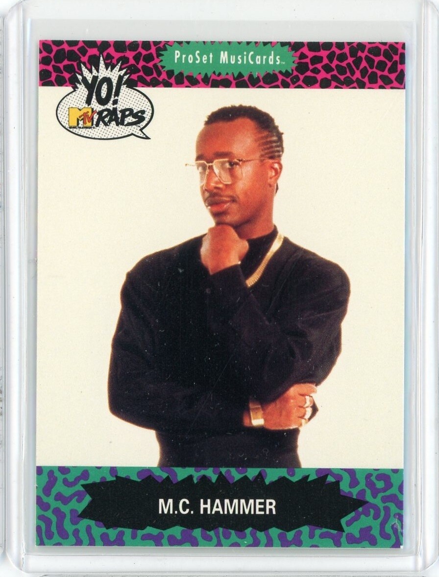 1991 MTV Yo Raps MC Hammer Card #52