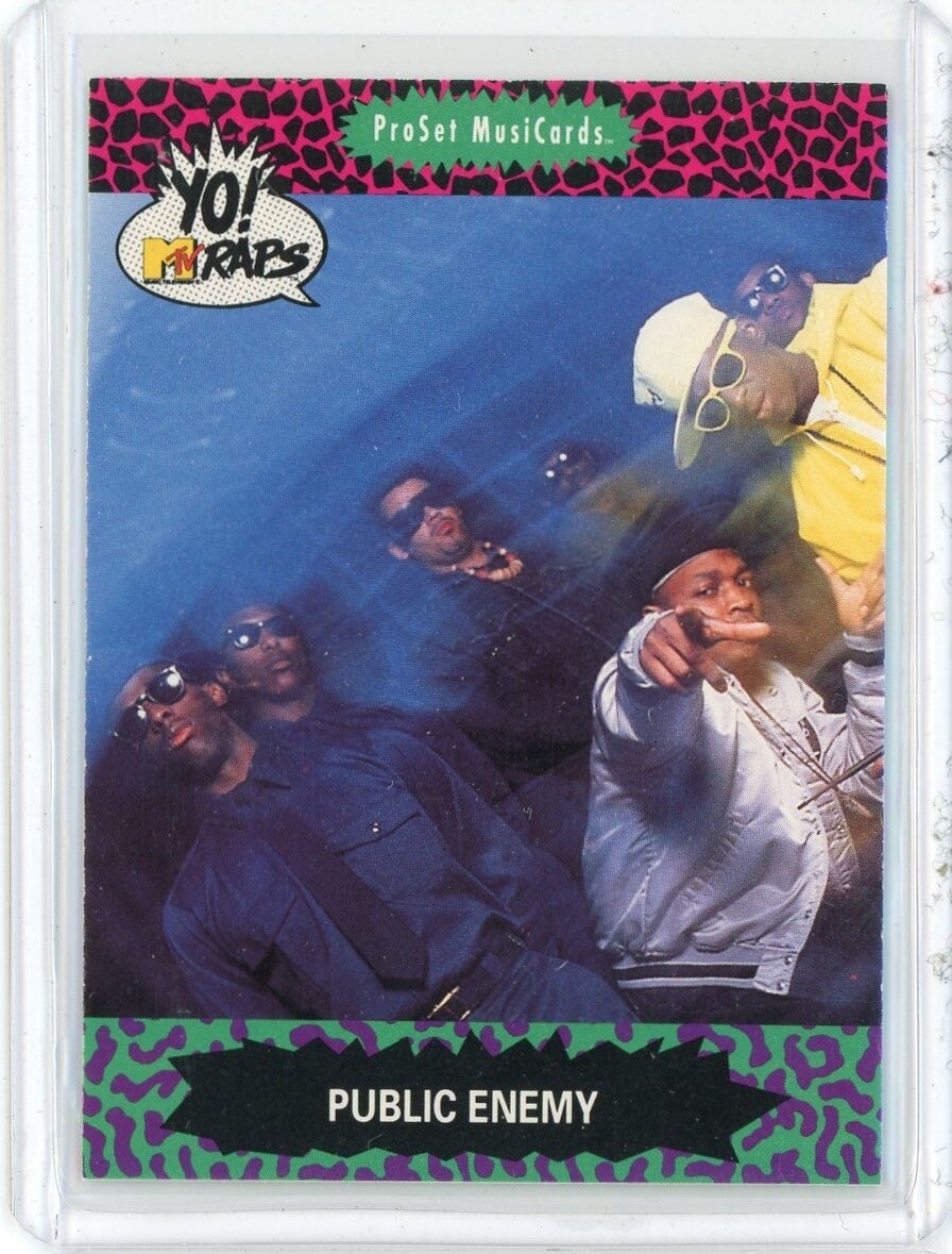 1991 MTV Yo Raps Public Enemy Card #65