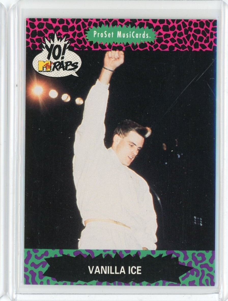 1991 MTV Yo Raps Vanilla Ice Card #92