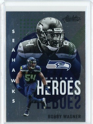 2021 Panini Absolute Football NFL Bobby Wagner Unsung Heroes Card #UH6