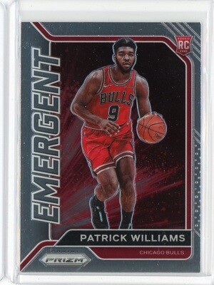 2020-21 Panini Prizm Basketball Patrick Williams Emergent RC Card #5