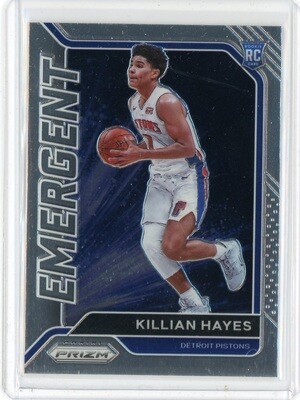 2020-21 Panini Prizm Basketball Killian Hayes Emergent RC Card #7