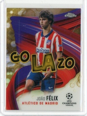 2021 Topps Chrome Soccer Joao Felix Go Lazo Card #GOL-JF