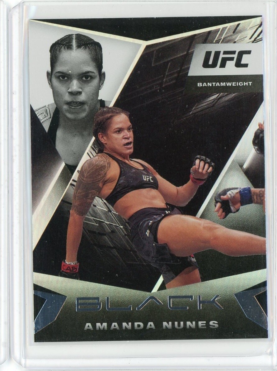 2021 Panini Chronicles UFC Amanda Nunes Black Card #105