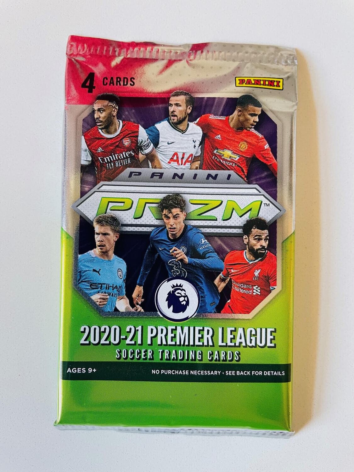 2020/21 Panini Prizm Premier League Soccer 6-Pack Blaster Pack (Red Mosaic Prizms)