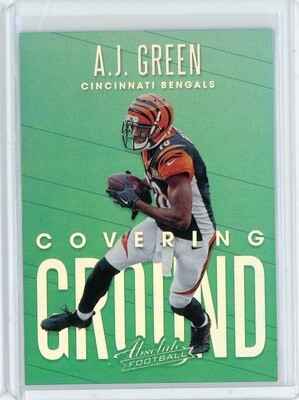 2018 Panini Absolute Football NFL AJ Green Covering Ground Card #CG-AG