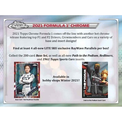 2021 Topps Formula 1 Chrome Racing Lite Box**PRE-ORDER**