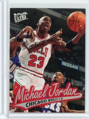 1996-97 Fleer Ultra Basketball Michael Jordan Card #16