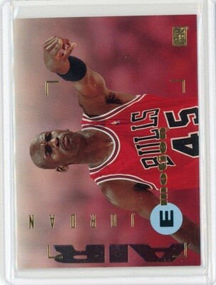 1995-96 Skybox Emotion Basketball Michael Jordan Card #100
