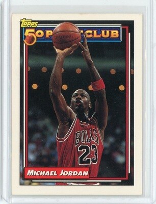 1993-94 Topps Basketball Michael Jordan 50 Point Club Card #205