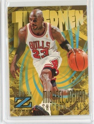 1997-98 Skybox Z Force Basketball Michael Jordan Zupermen Card #179