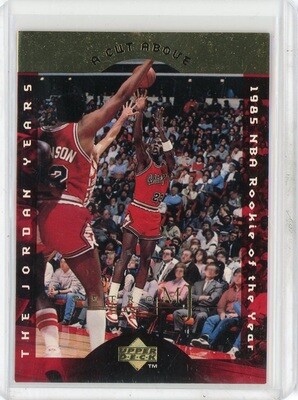 1997-98 Upper Deck Basketball Michael Jordan Mj Retro A Cut Above Card #30