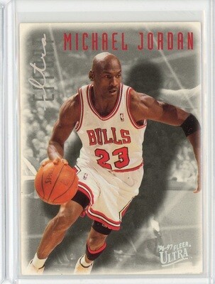 1996-97 Fleer Ultra Basketball Michael Jordan Ultra Effort Card #143