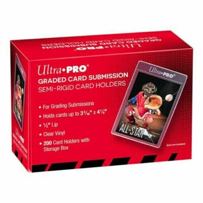Ultra Pro Card Sleeve Semi Rigid 1/2" Lip Tall Sleeves 200CT