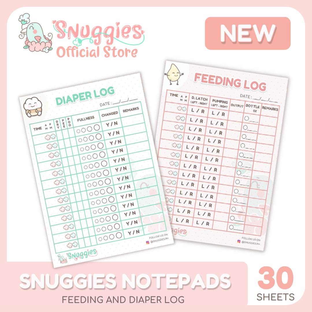 Snuggies Notepad (Diaper and Feeding Log)